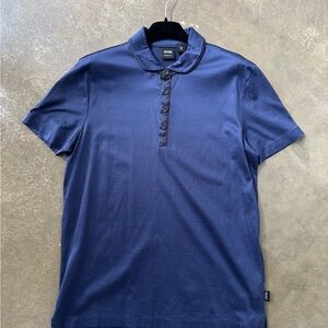 Boss Blue Polo Shirt Classic Design